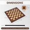 Professional Chess Board, Maple Inlaid - Brown