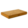 Backgammon Set, Walnut Maple Mahogany Veneers - Light Brown