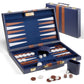 Luxury Leather Backgammon Set – Portable Classic Board Game with Travel Case