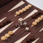 Backgammon Chess Checkers Set,  PU Leather Woodronic game