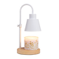 Candle Warmer, Rubberwood Base, White Woodronic