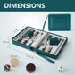 9" Magnetic Travel Backgammon Set – Portable Folding PU Leather Board Game