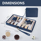 9" Magnetic Travel Backgammon Set – Portable Folding PU Leather Board Game