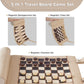 Magnetic Chess Checkers Backgammon Set, Roll-up Portable Suede Board Game