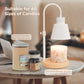 Candle Warmer, Rubberwood Base, White Woodronic