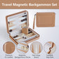 9" Magnetic Travel Backgammon Set – Portable Folding PU Leather Board Game