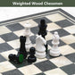 Chess Set with Chessmen, Glossy Carbon Fiber Woodronic