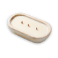 Dough Bowl Candle, White Paulownia Woodronic