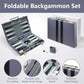 Luxury Leather Backgammon Set – Portable Classic Board Game with Travel Case