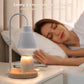 Candle Warmer, Rubberwood Base, White Woodronic