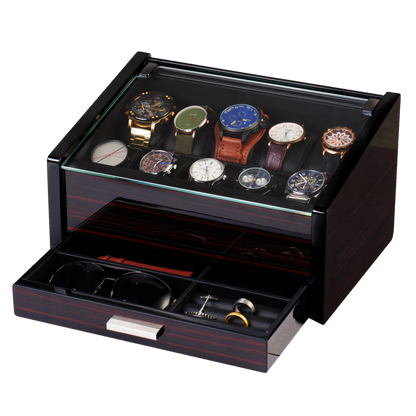 Watch Storage Box, Ebony Finish Woodronic