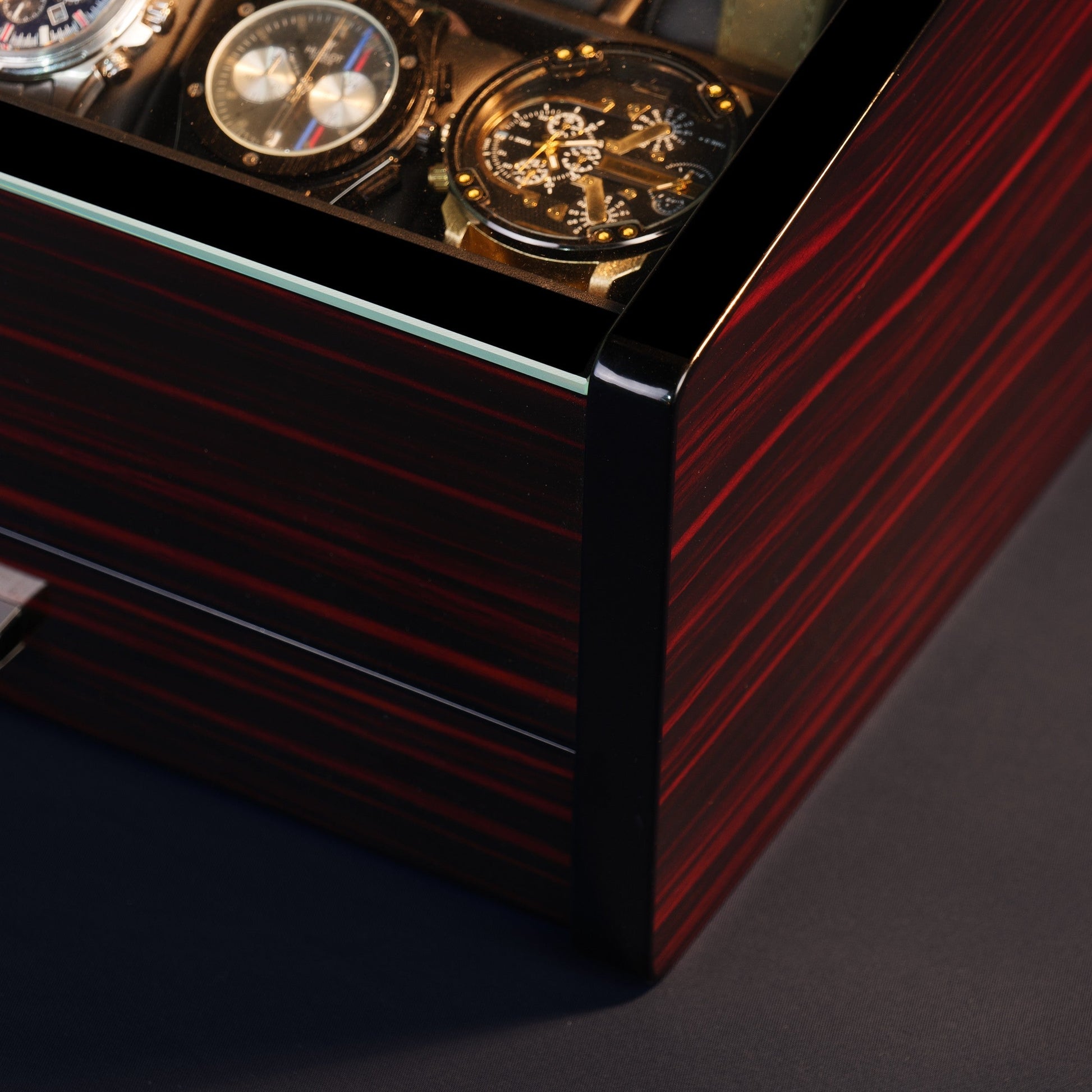 Watch Storage Box, Ebony Finish Woodronic